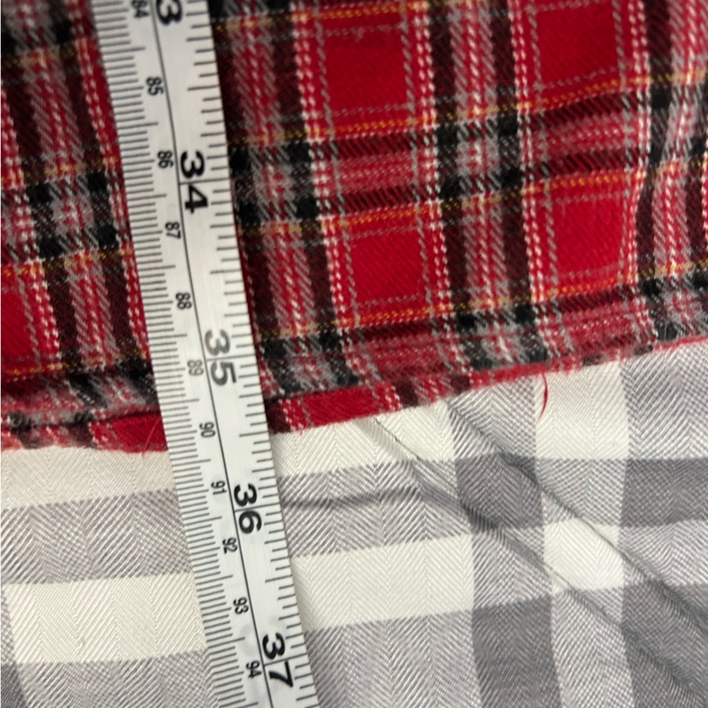Disney Store Womens  Nightgown Sleep Shirt Red Flannel Pooh*Piglet  S/M - Picture 5 of 6